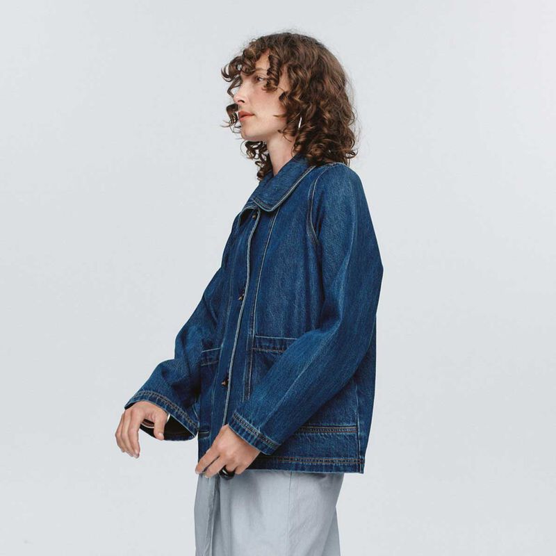 Marle Cropped Pea Jacket image number 2
